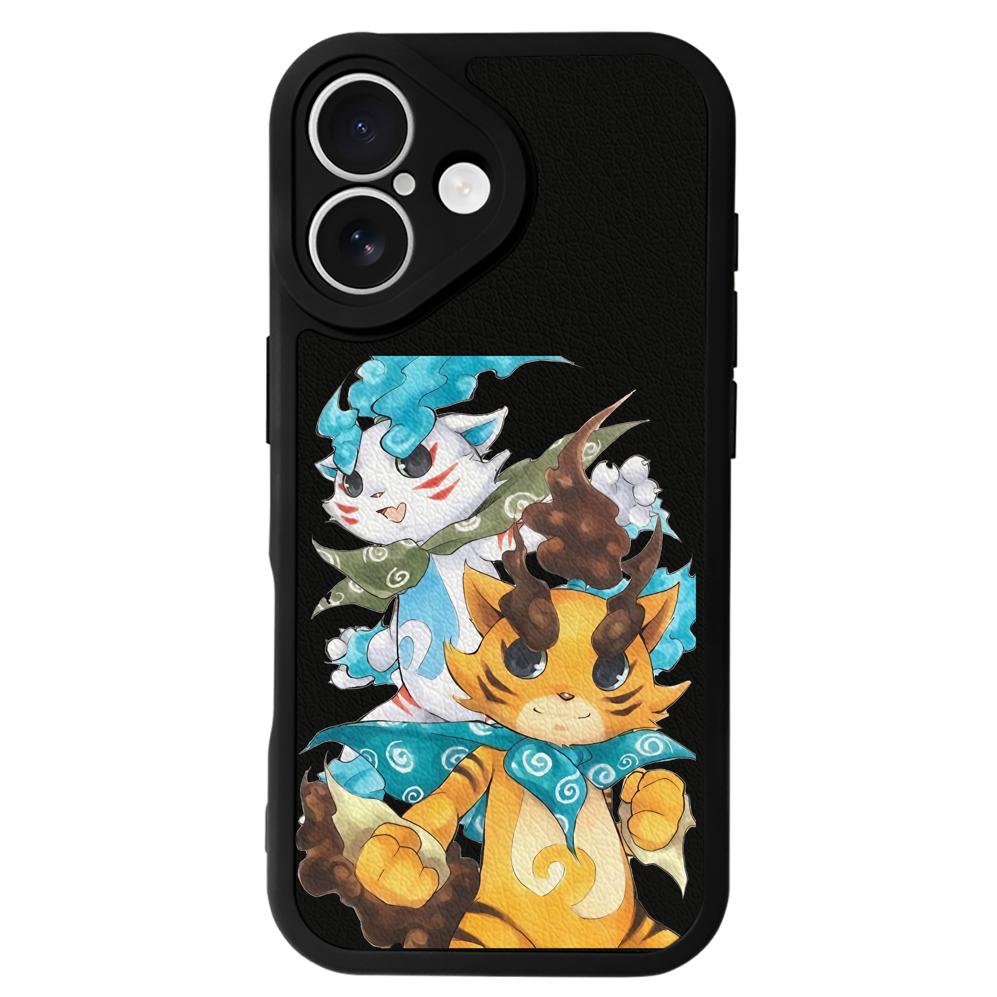 （画像用） 妖怪ウォッチ Yo-kai Watch 【iPhone 16シリーズ対応】シリコンスマホケース（レザー調） 材質：シリコン